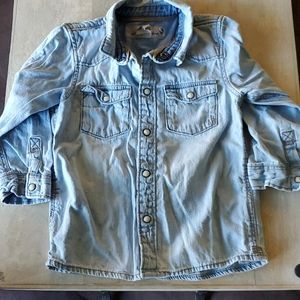 Light washed Jean button down shirt